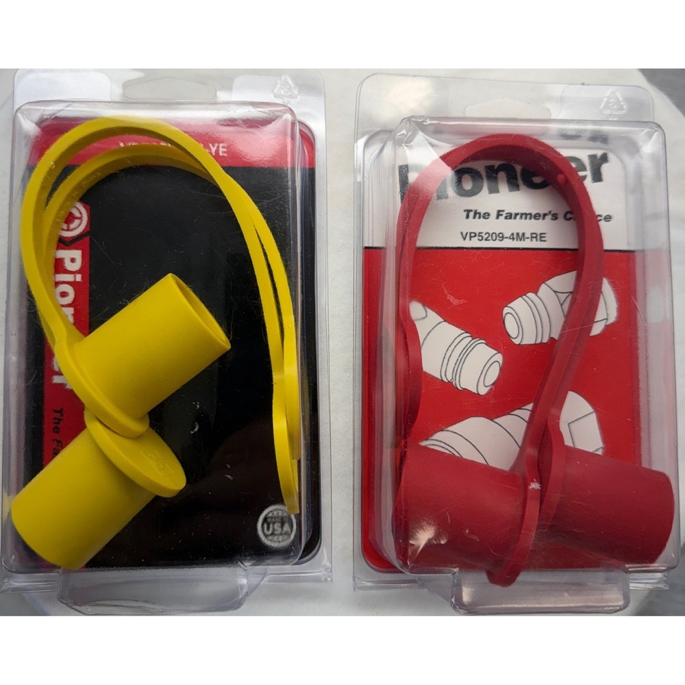 Pioneer‎ Hydraulic Dust Caps 1/2 Inch Nipple Red Yellow 4 Pack VP5209-4M-YE RE